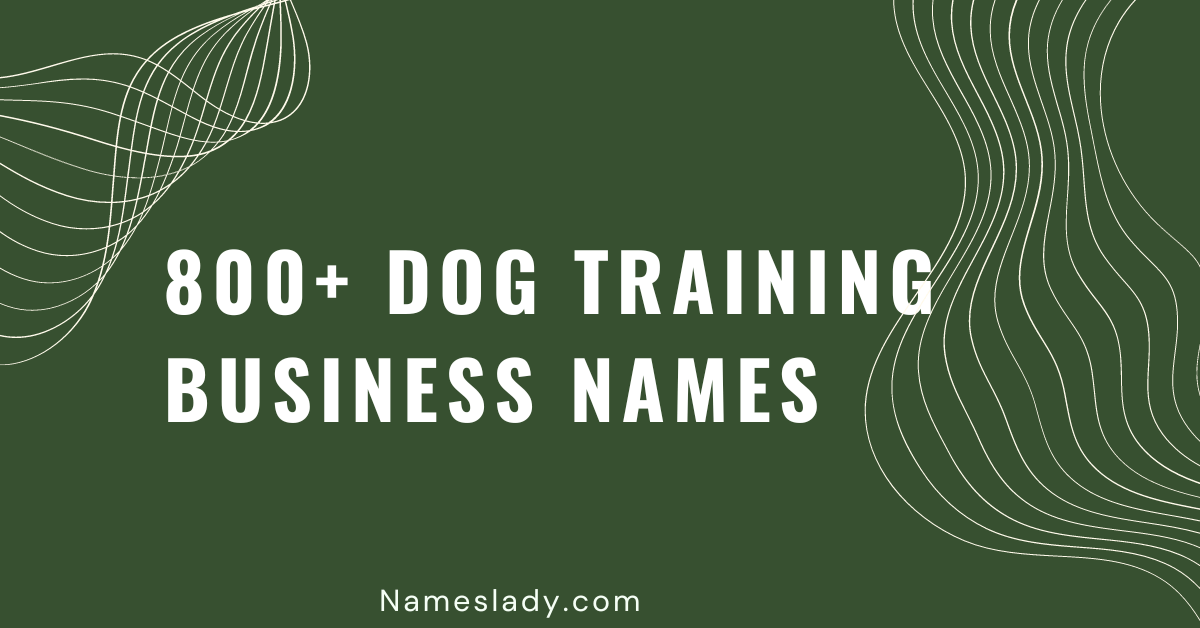 800+ Creative Dog Training Business Names Ideas and Suggestions